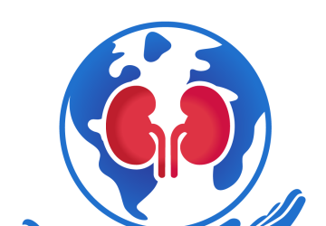 ANNA's New Logo a pair of kidneys surrounded by a globe being held aloft by a set of hands